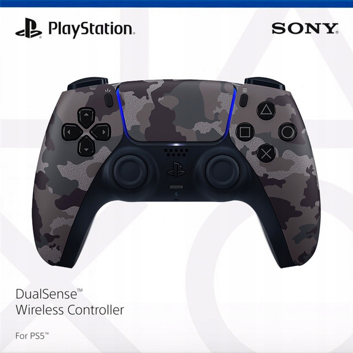 Kontroler bezprzewodowy DualSense Grey Camo – do konsoli PS5, komputerów