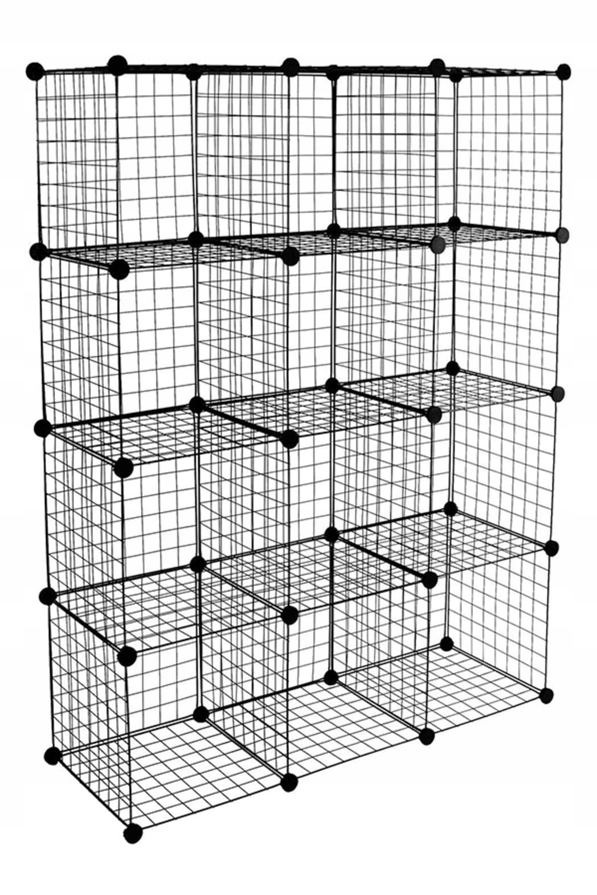 Modulárna skriňa Skrinka Regál Nábytok Šatňa Police Z 12ks Priehradky