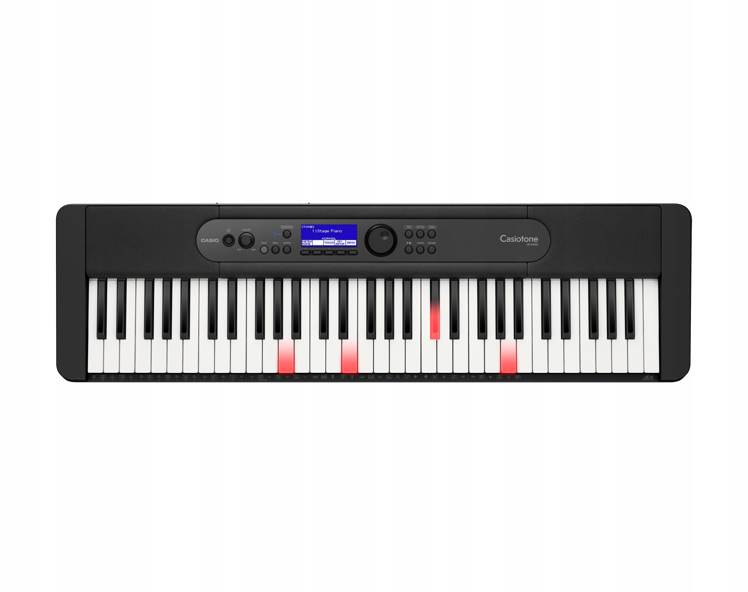 CASIO LK-S450 - KEYBOARD Z PODŚWIETLANYMI KLAWISZAMI
