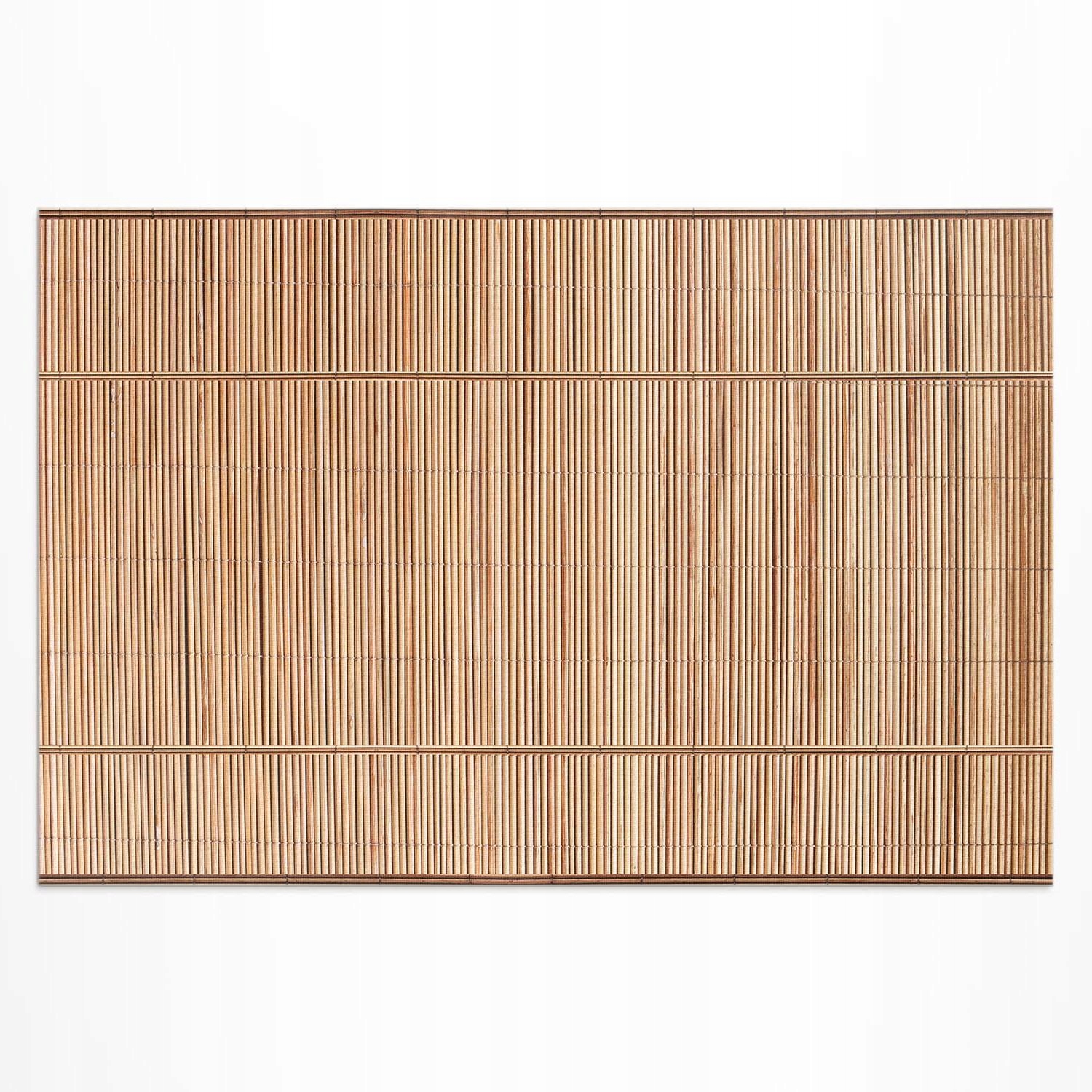 Dekoratívny vonkajší koberec Vinylová trstina drevená ozdoba 180x120 cm