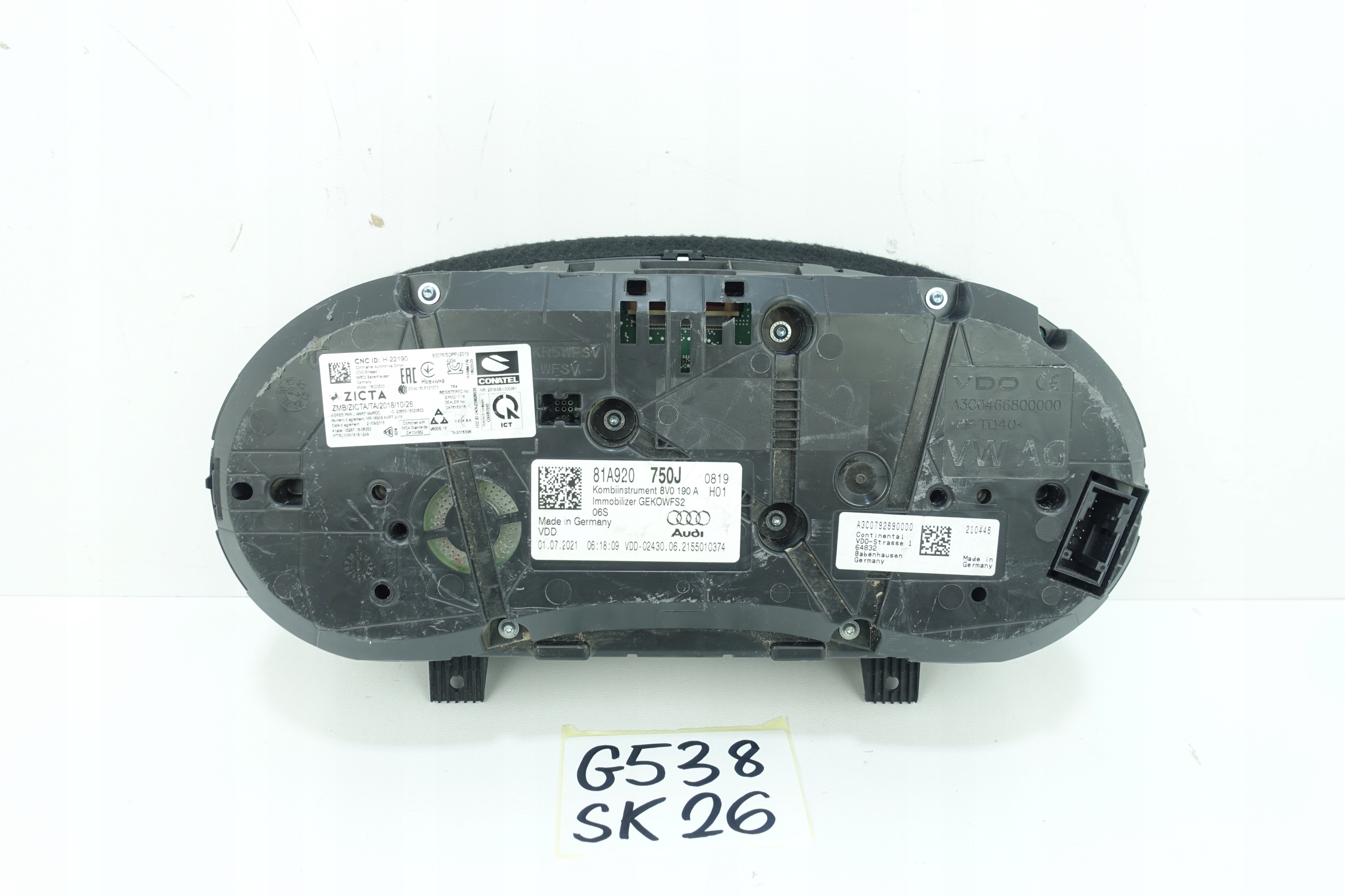 AUDI Q2 81A 2016- dials dials 81A920750J