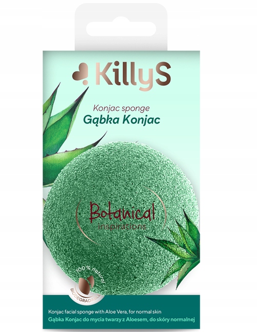 

Killys Gąbka Konjac Z Aloesem Do Mycia Twarzy