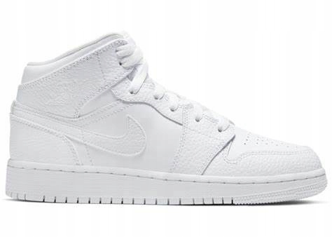 Boty Nike jordan 1 Mid Triple White, velikost 40 (554724-130)