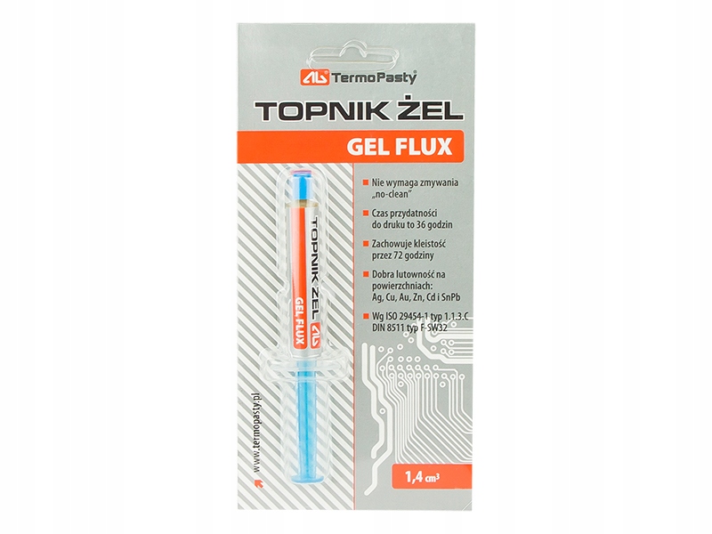 

Topnik lutowniczy żel Ag Gel Flux strzykawka 1,4ml