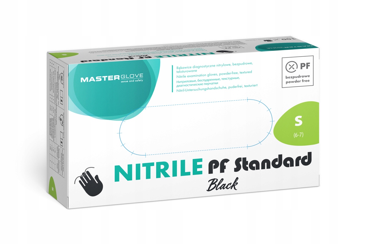 

Rękawice nitrylowe Master Glove czarne S a'100