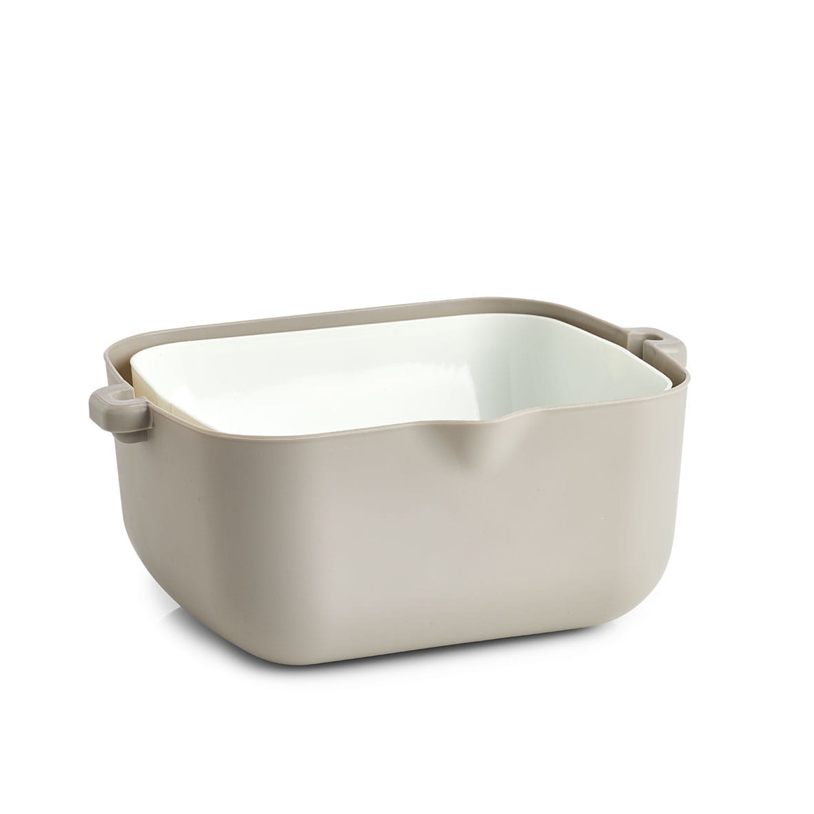 Cedzak spożywczy Zeller, plastikowy, 29,5x23x12, biały/szary EAN (GTIN) 4003368264912