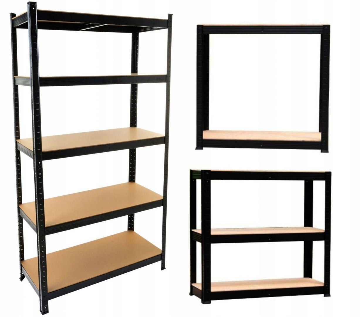 

Regał Magazynowy Metalowy P9040 Mdf 175KG