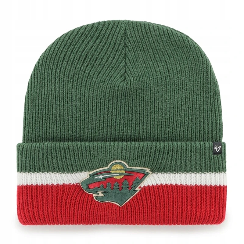 Pánská zimní čepice Minnesota Wild Nhl Split Cuff '47 Cuff Knit Dark Green