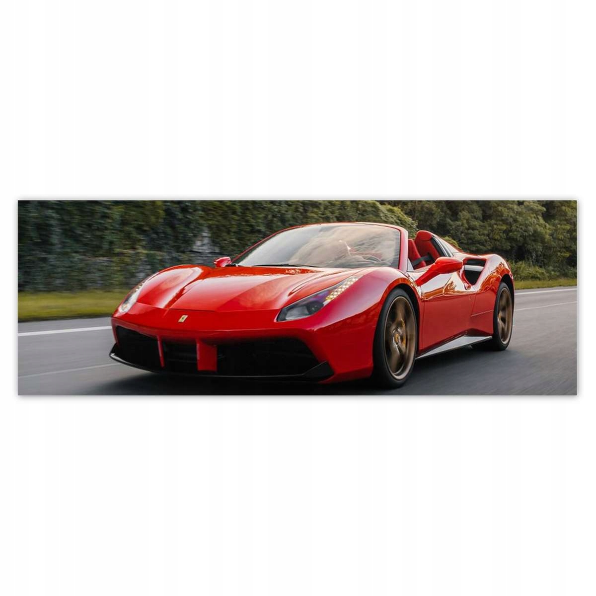 Fototapety 624x219 Czerwone Ferrari Droga