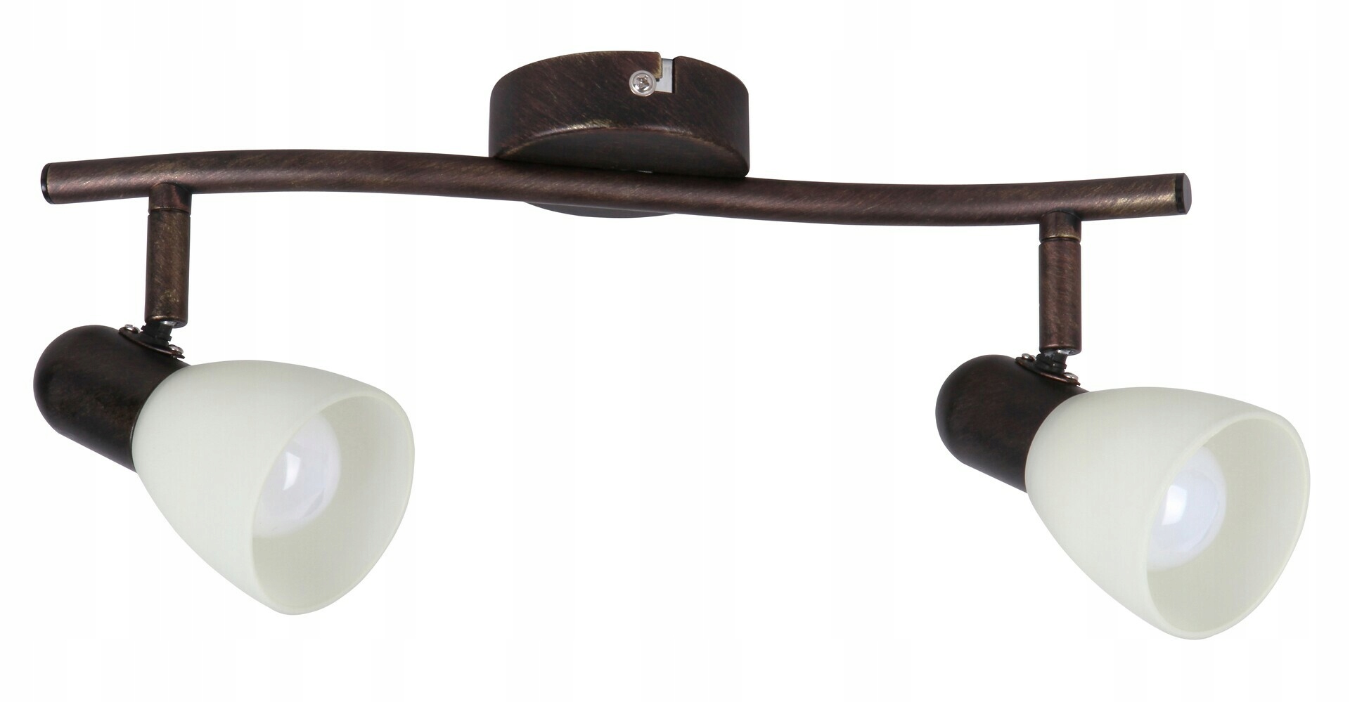 Rabalux Soma bodové svítidlo 2x E14, anticky hnědá, kov/sklo, IP20