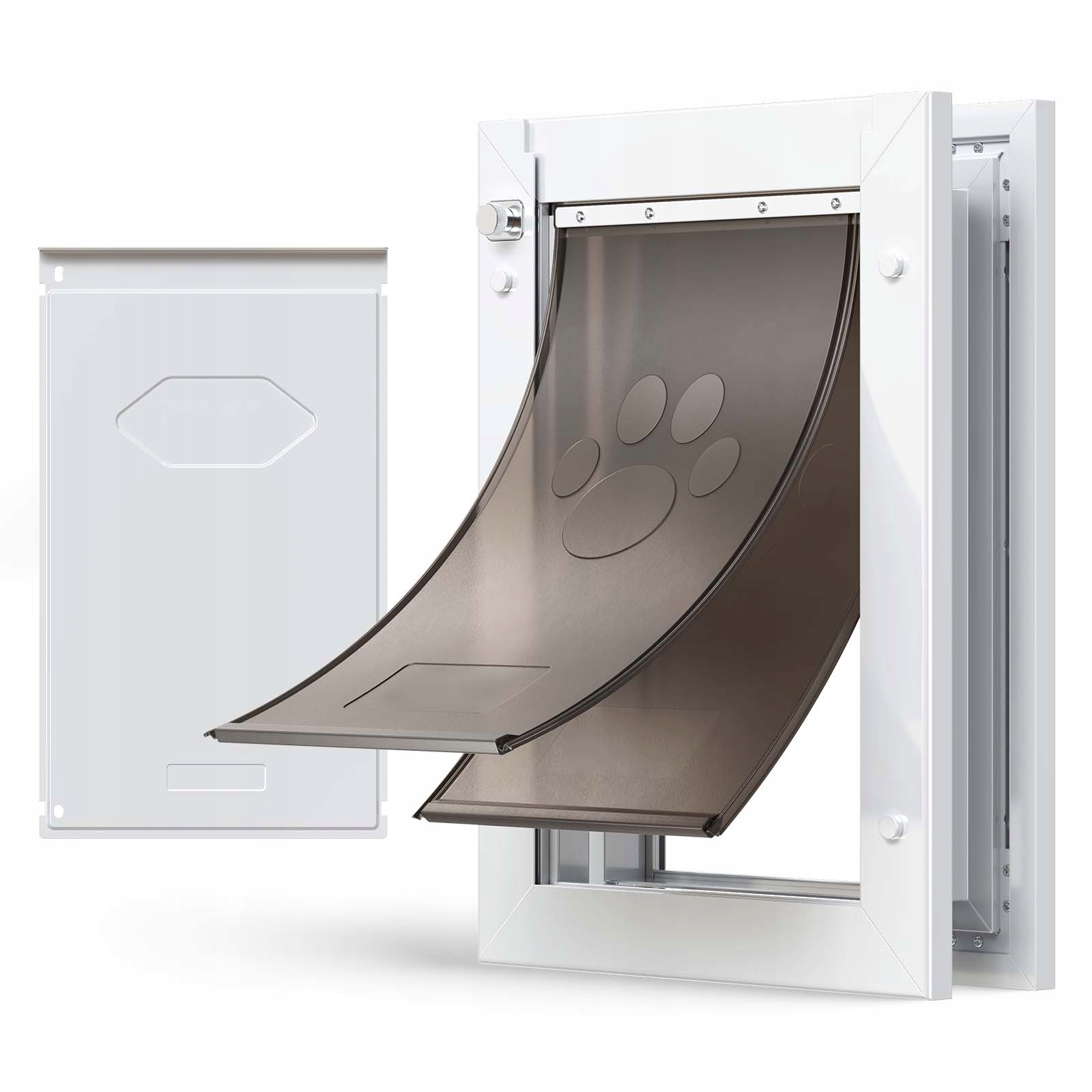 Dveře pro psa Velikost M 20,96 x 31,12 cm s dvojitými magnetickými klapkami