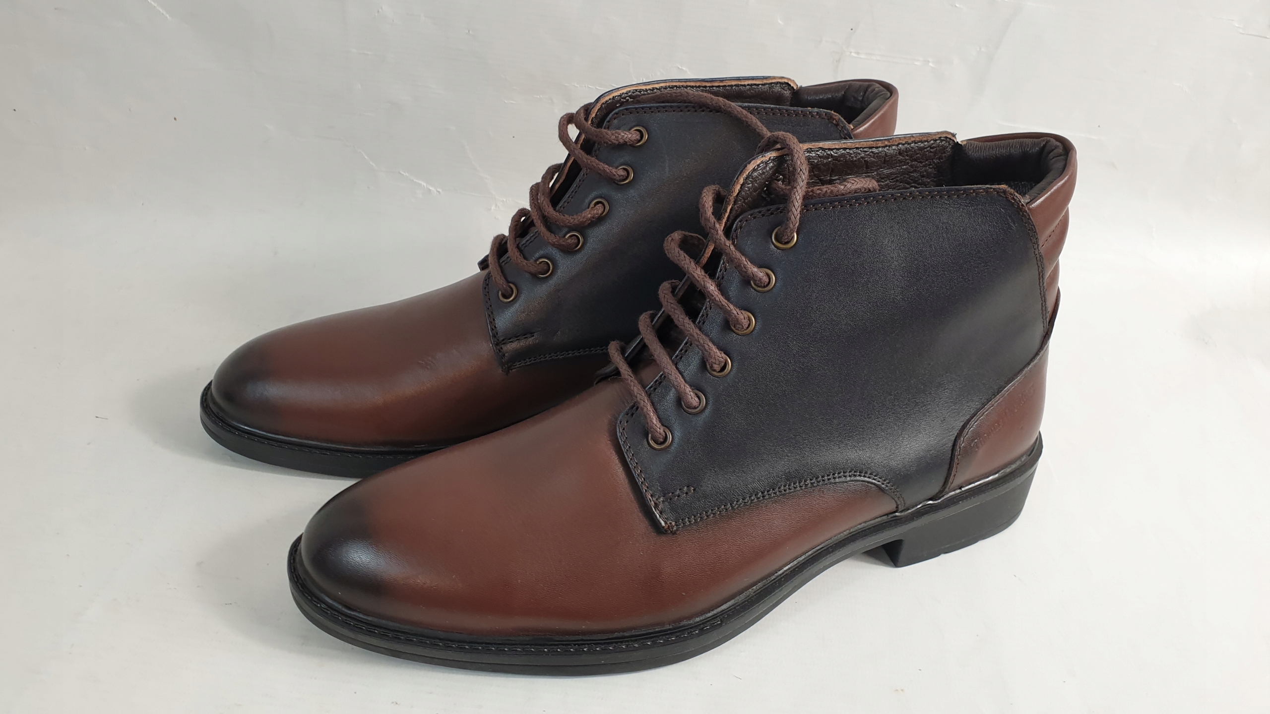 Pánské kožené kotníkové boty kotníkové boty Thomas Breitling vel 40