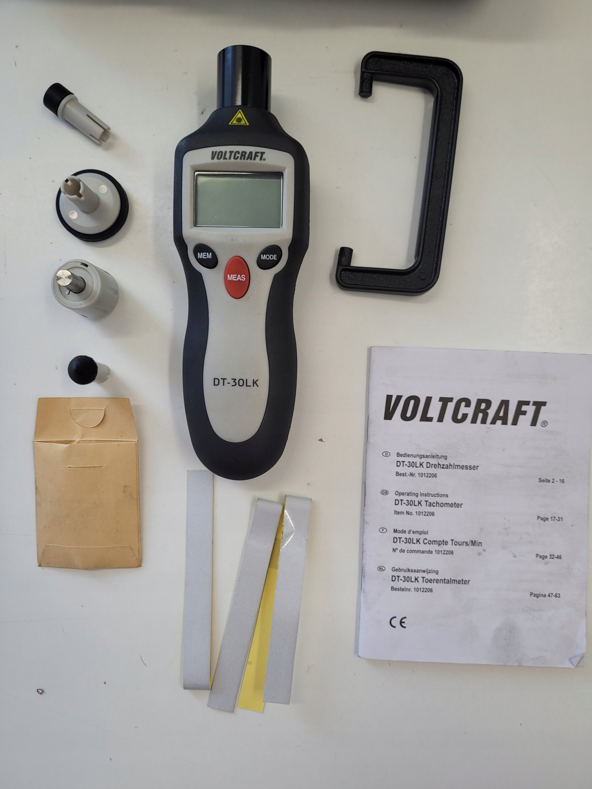 Tachometr Voltcraft DT-30LK metoda EAN (GTIN) 4016138861648