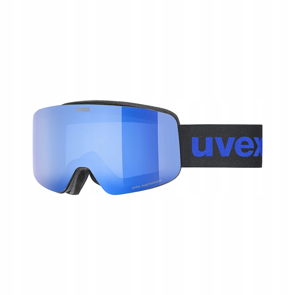 Gogle narciarskie Juniorskie Uvex Pwdr Fm czarny Szyba mirror Blue