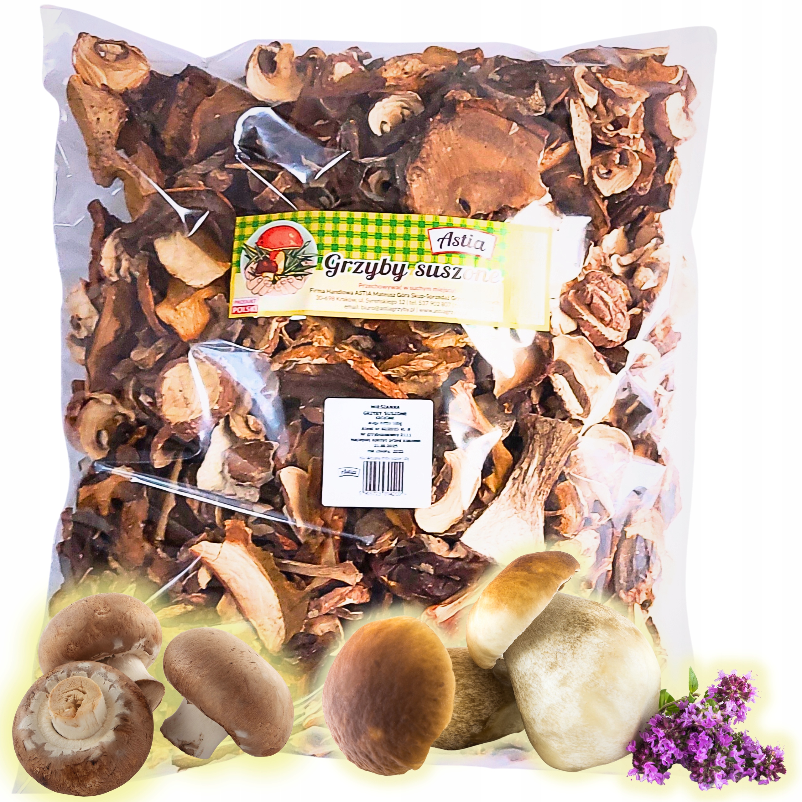 Sušené Houby 1 kg Směs sušené houby krájené Lesní A Pěstované 2025