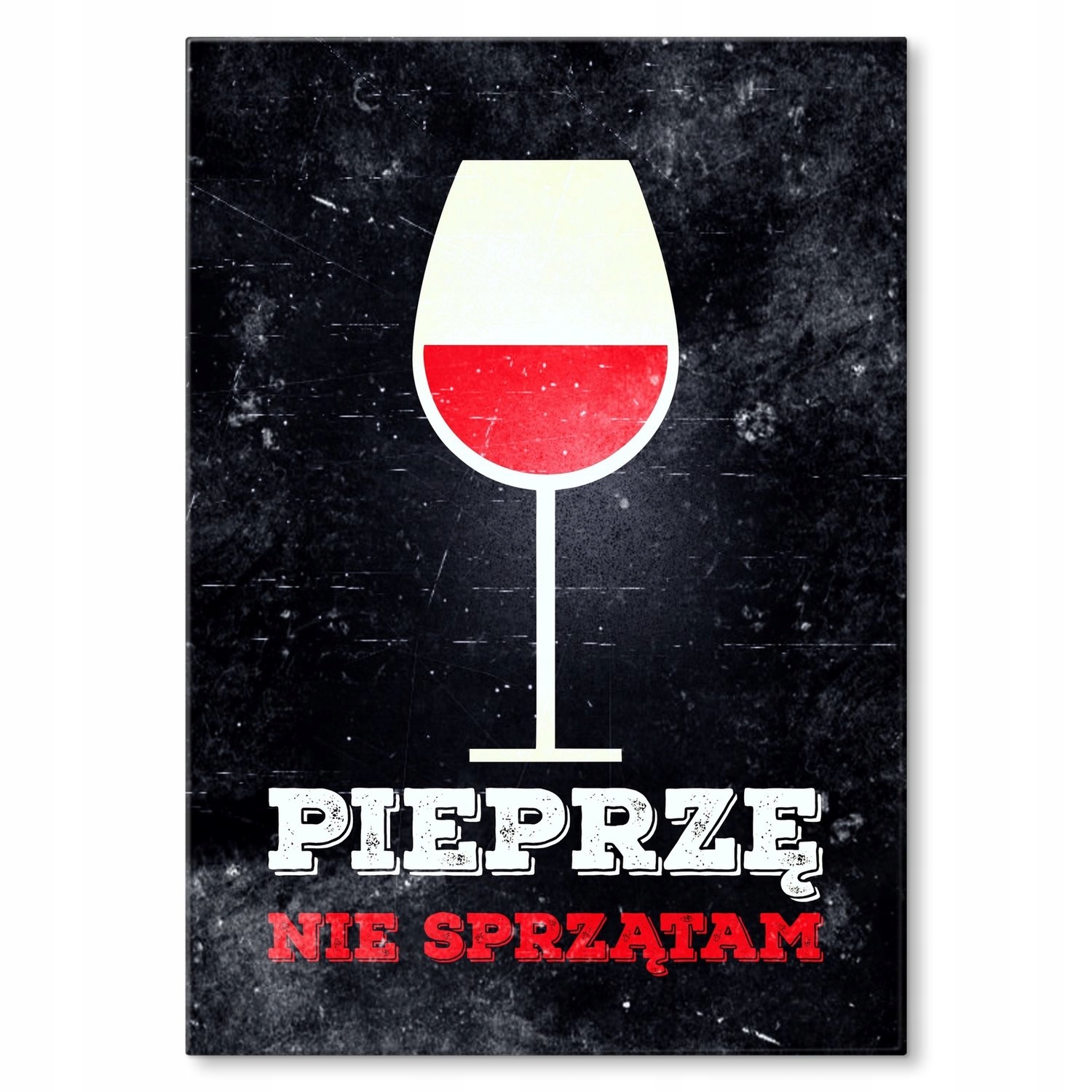 Kovový plakát Chci neuklízet Dárek 42 x 59 cm