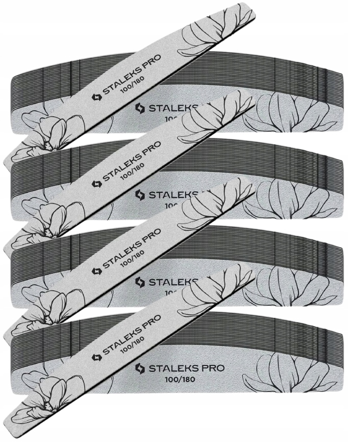Staleks Pilník Minerální půlměsíc Loďka 100/180 Grit Pro 100 ks