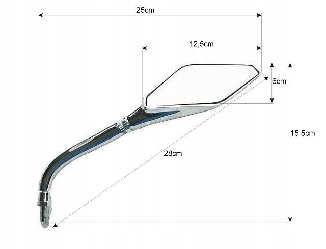 LUSTRA LUSTERKA UNIWERSALNE - CHOPPER KLASYK DRAG Producent Motolp