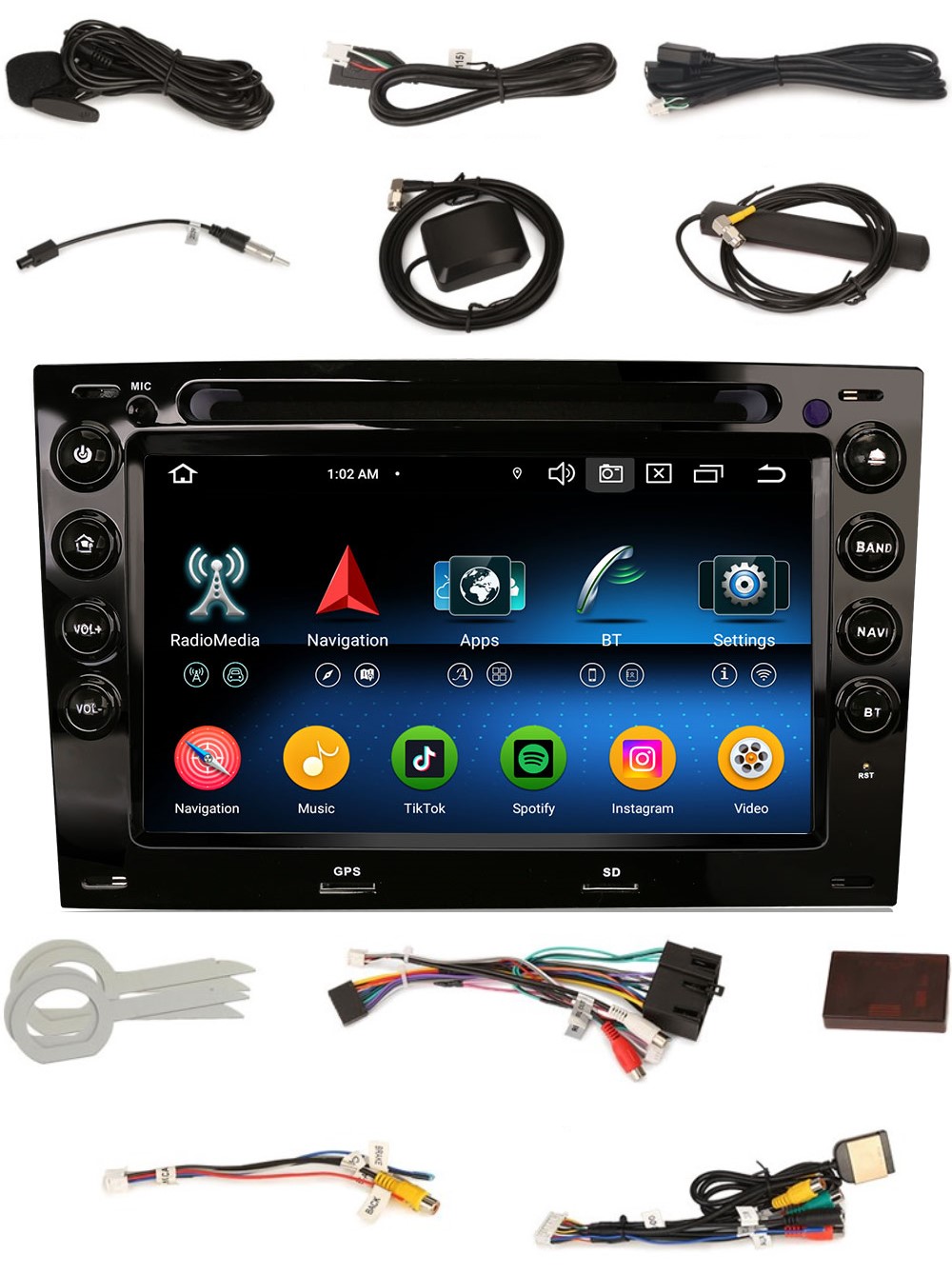 Rádio 2DIN Navigácia Android Renault Megane 2 II 4/64 Gb Carplay Lte Dsp