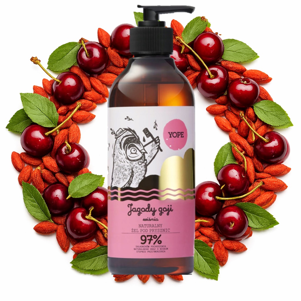 YOPE ŻEL POD PRYSZNIC JAGODY GOI i WIŚNIA 400ml