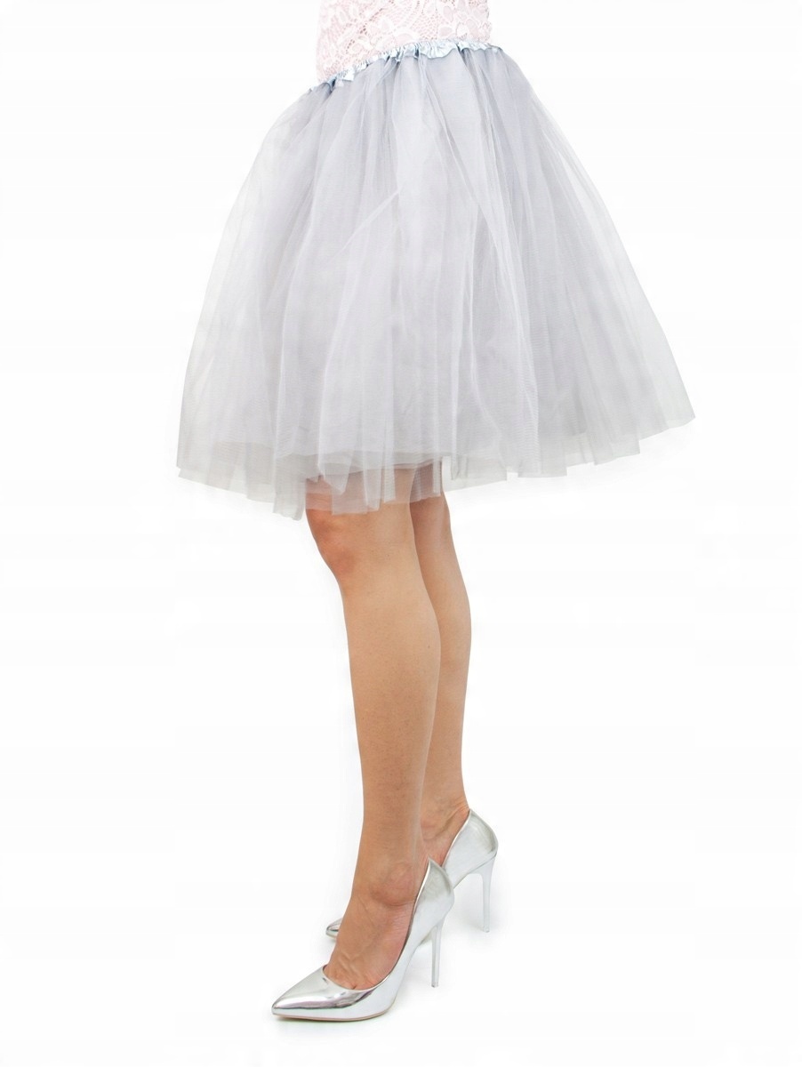 

Spódnica tiulowa Tutu 40cm Z Podszewką szara
