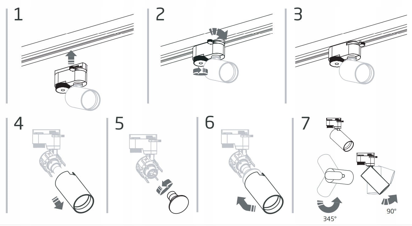 REFLEKTOR NA SZYNĘ PROFILE MONO 7582 Nowodvorski Maksymalna moc pojedynczego źródła światła 10 W