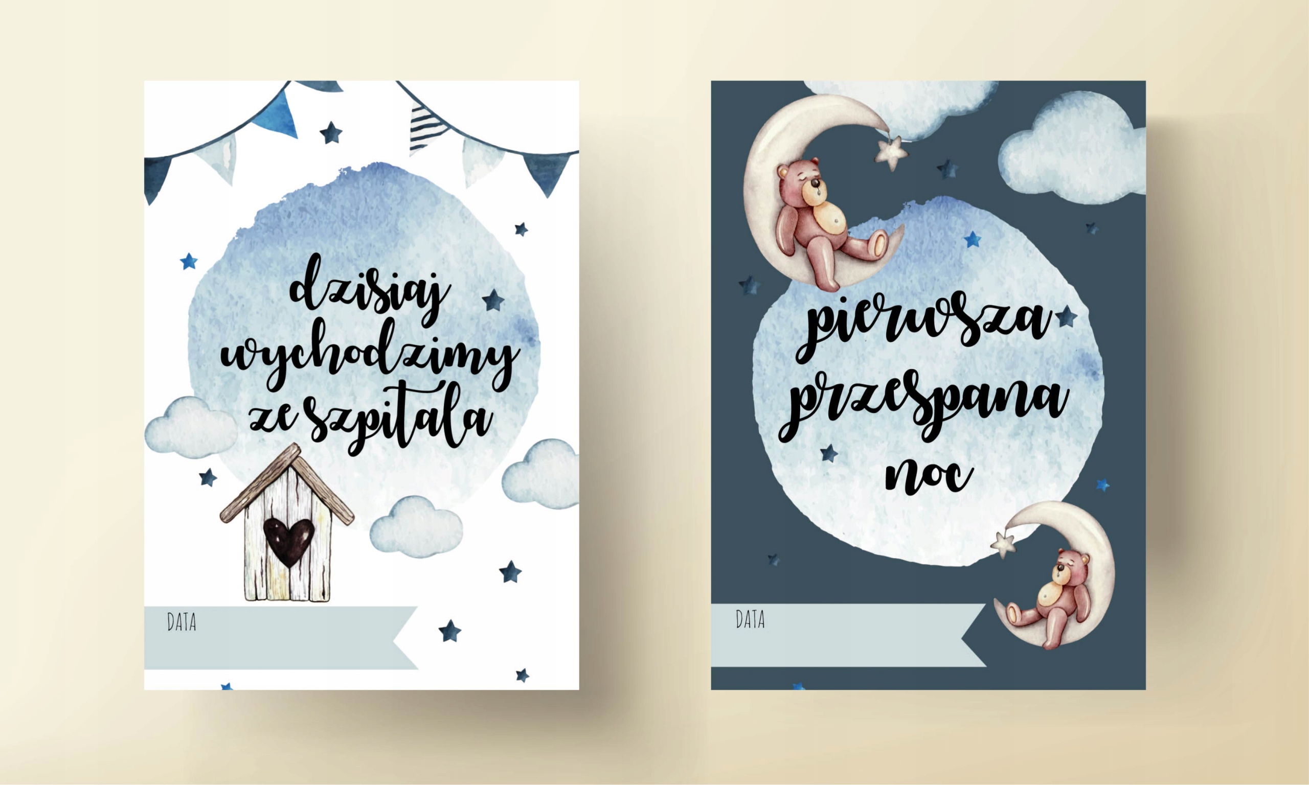 Karty do zdjęć PIERWSZY ROK ŻYCIA 32 karty jednostronne + kartonik Materiał inny