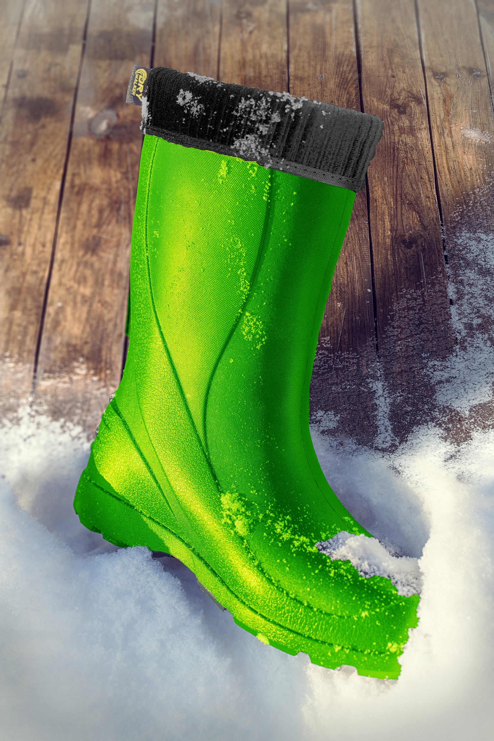 Kalosze Damskie Stylowe Polskie Modne CIEPŁE Buty Materiał zewnętrzny inny