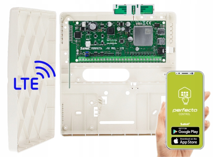 Zestaw Alarmowy Satel Perfecta 32-WRL Lte Set-a 433Mhz Obudowa Aplikacja