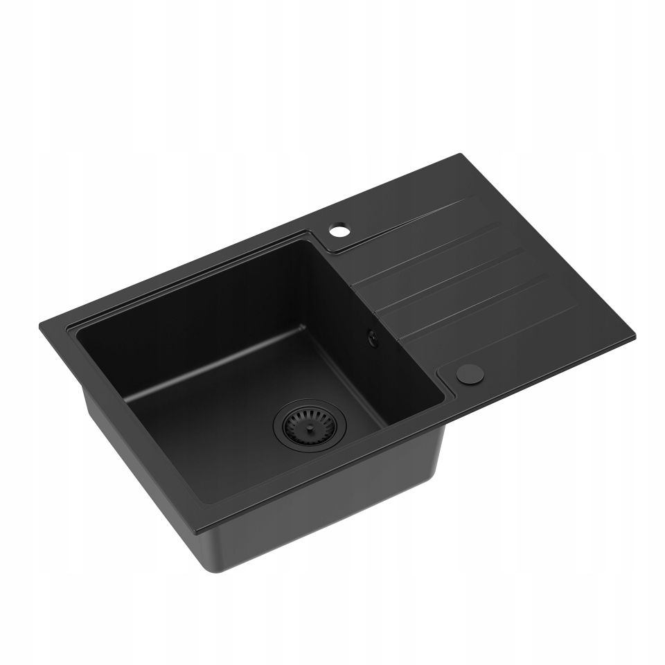 Quadron Peter 111 Zlewozmywak Nakładany 78x50x20 Very Black HCQP7850BLM_PC