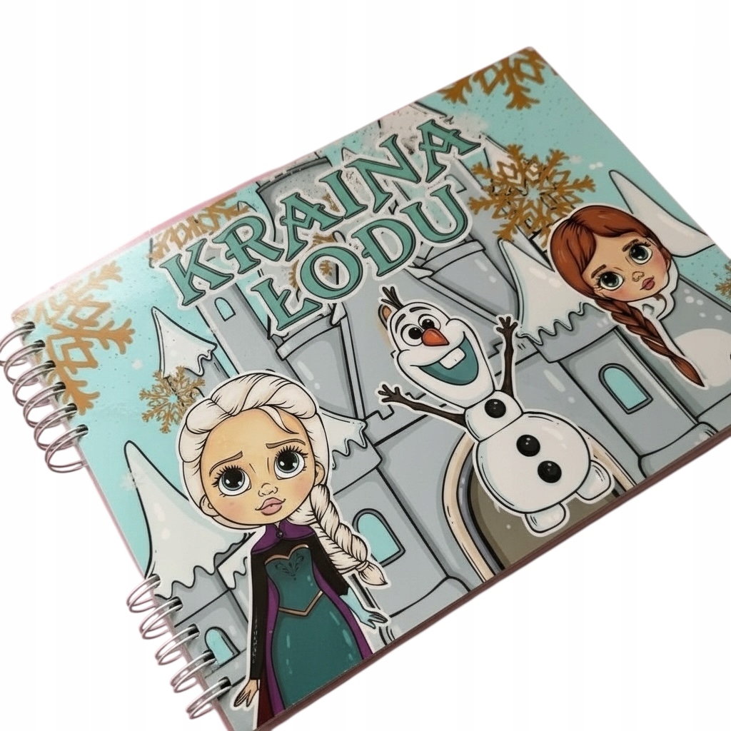 Anna a Elsa ve formátu A4 Kniha na suchý zip