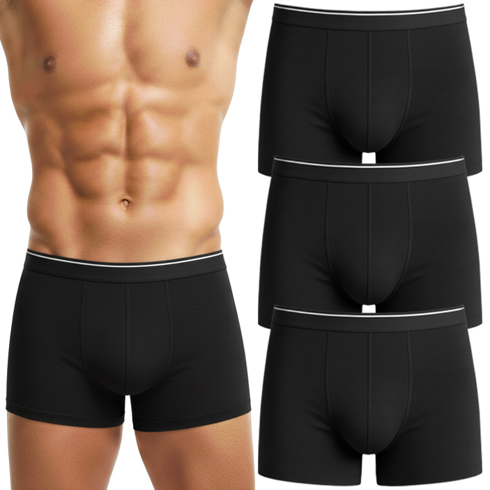 Pánské sportovní boxerky Přiléhavé Slipy z bavlny 3-PAK XL