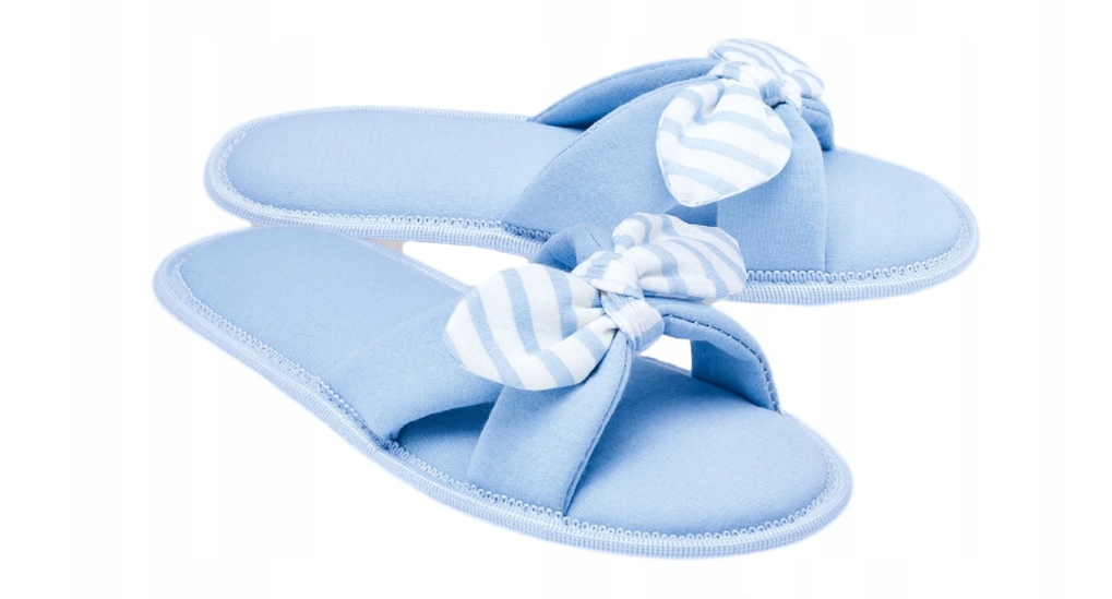 

5 Kapcie Damskie lekkie kokarda roz.38