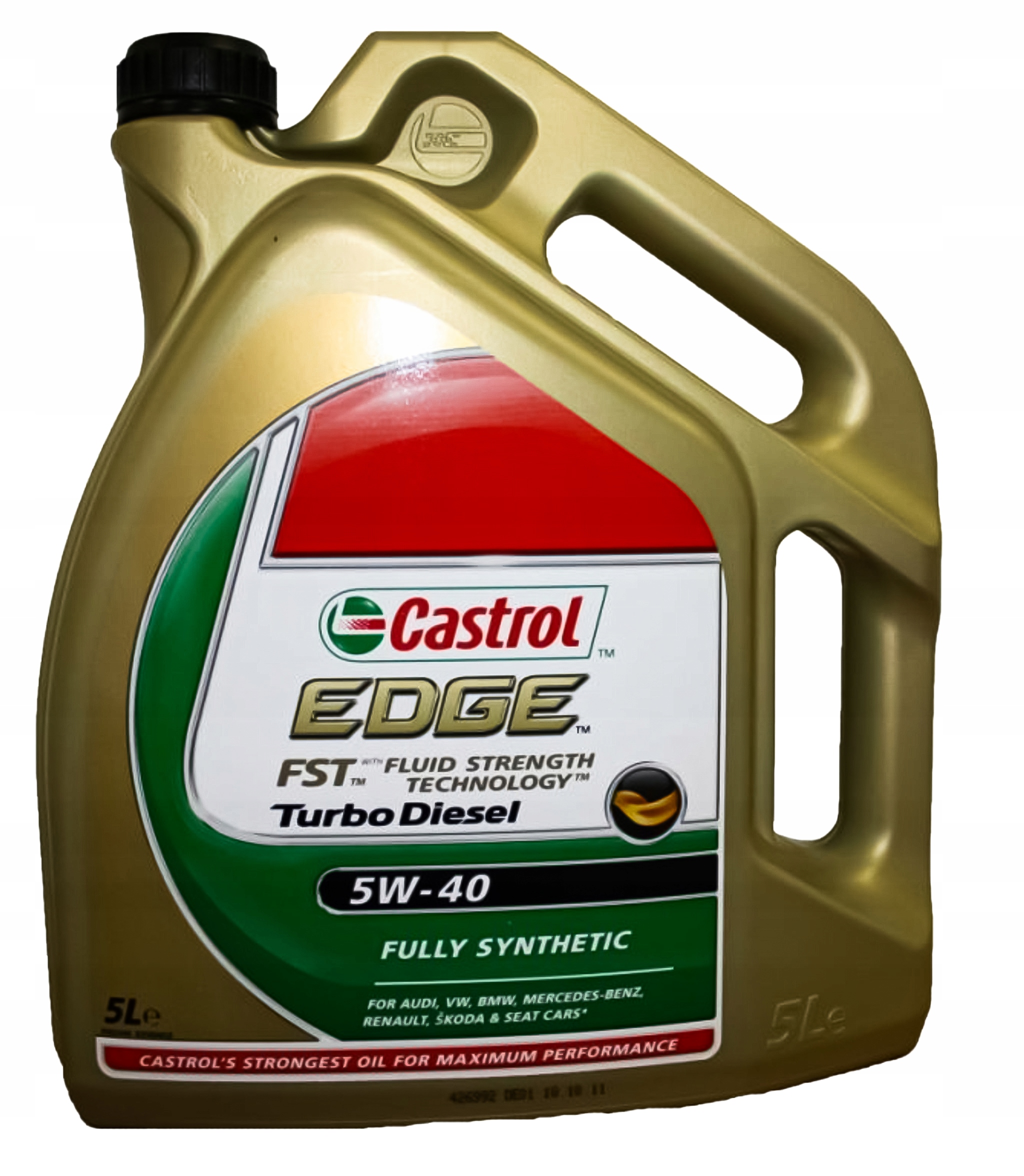 Olej castrol edge turbo diesel 5v40 5l Castrol EDGE5W40/5