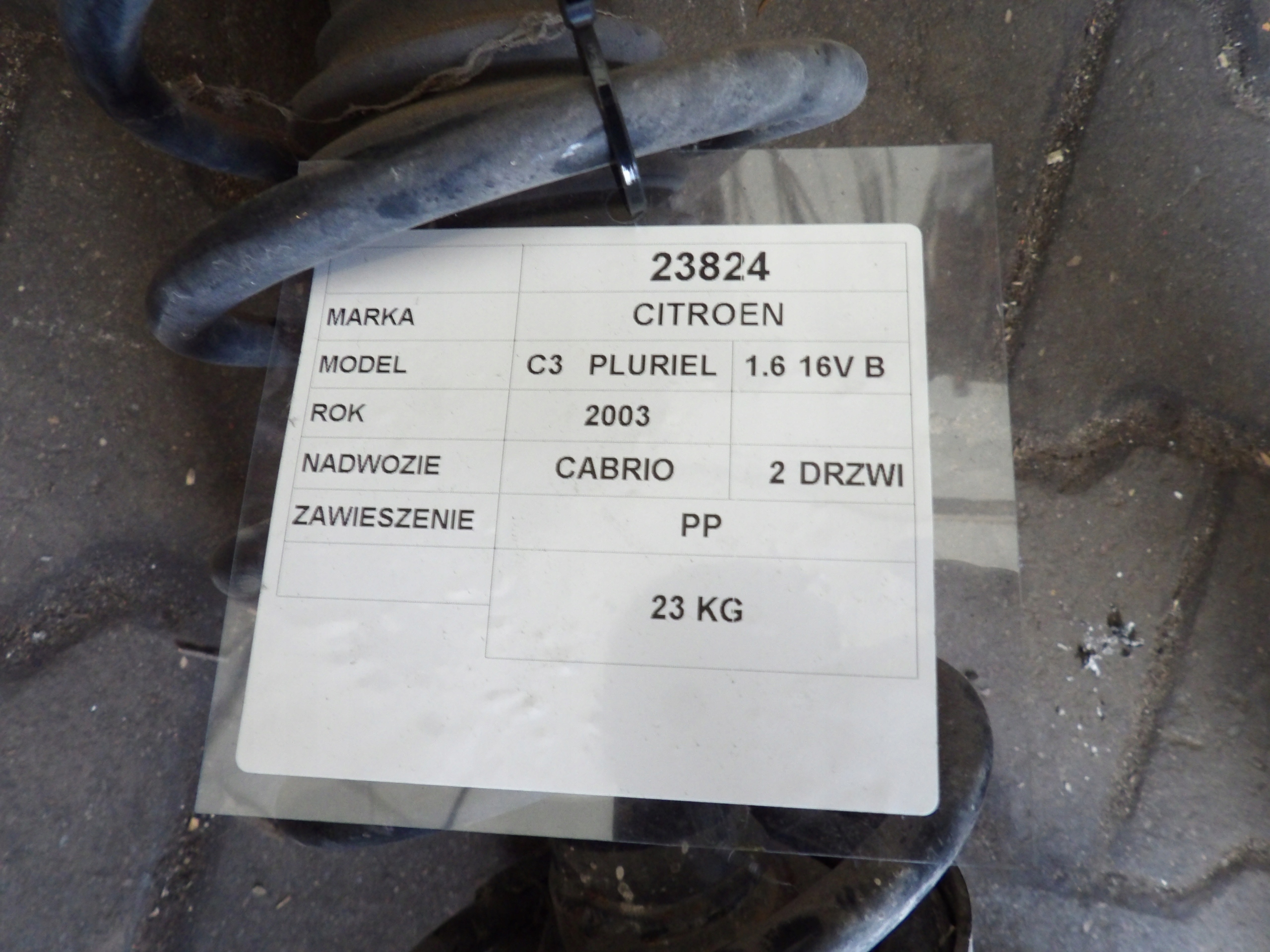 CITROEN C3 PLURIER 1.6 16V McPherson front right