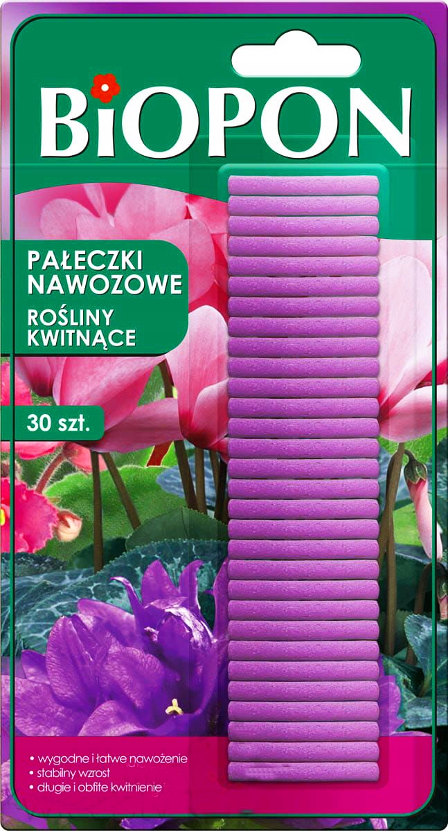 

Pałeczki Nawozowe Rośliny Kwitnące Biopon 30szt.