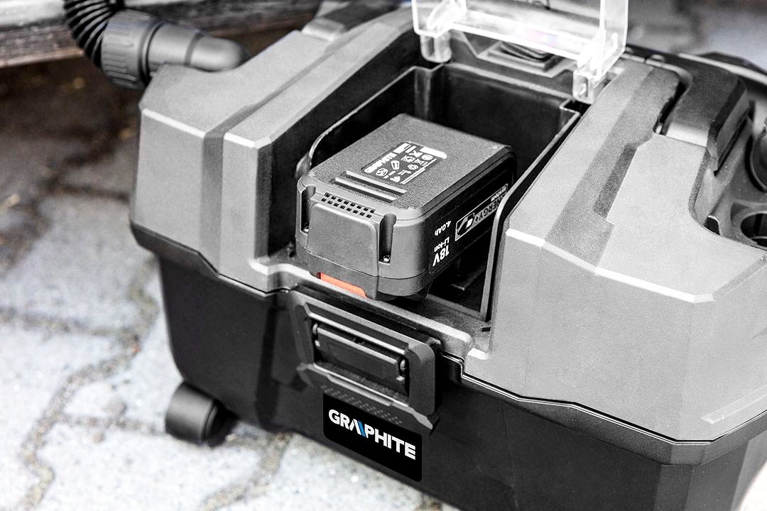 ODKURZACZ AKUMULATOROWY WARSZTATOWY PRZEMYSŁOWY Marka Graphite