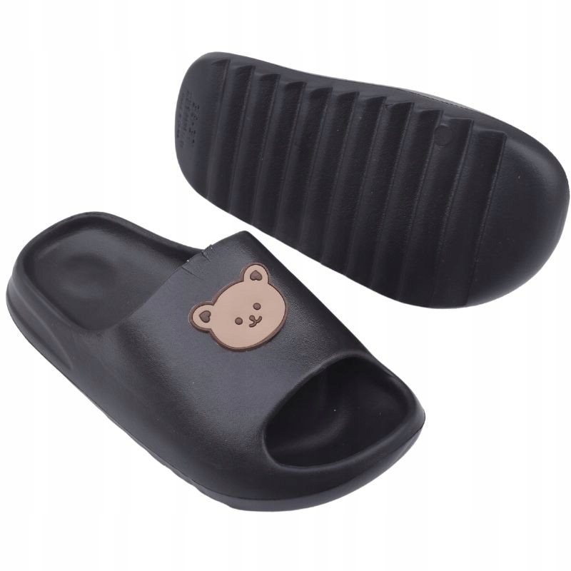 LEKKIE KLAPKI DAMSKIE PIANKOWE CZARNE NA BASEN Płeć kobieta