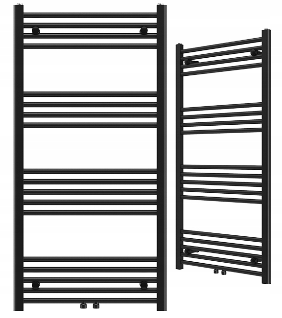 Ohrievač Raven Kúpeľňový Kaloryfer Moderný Rebrík Čierny 120x60 cm