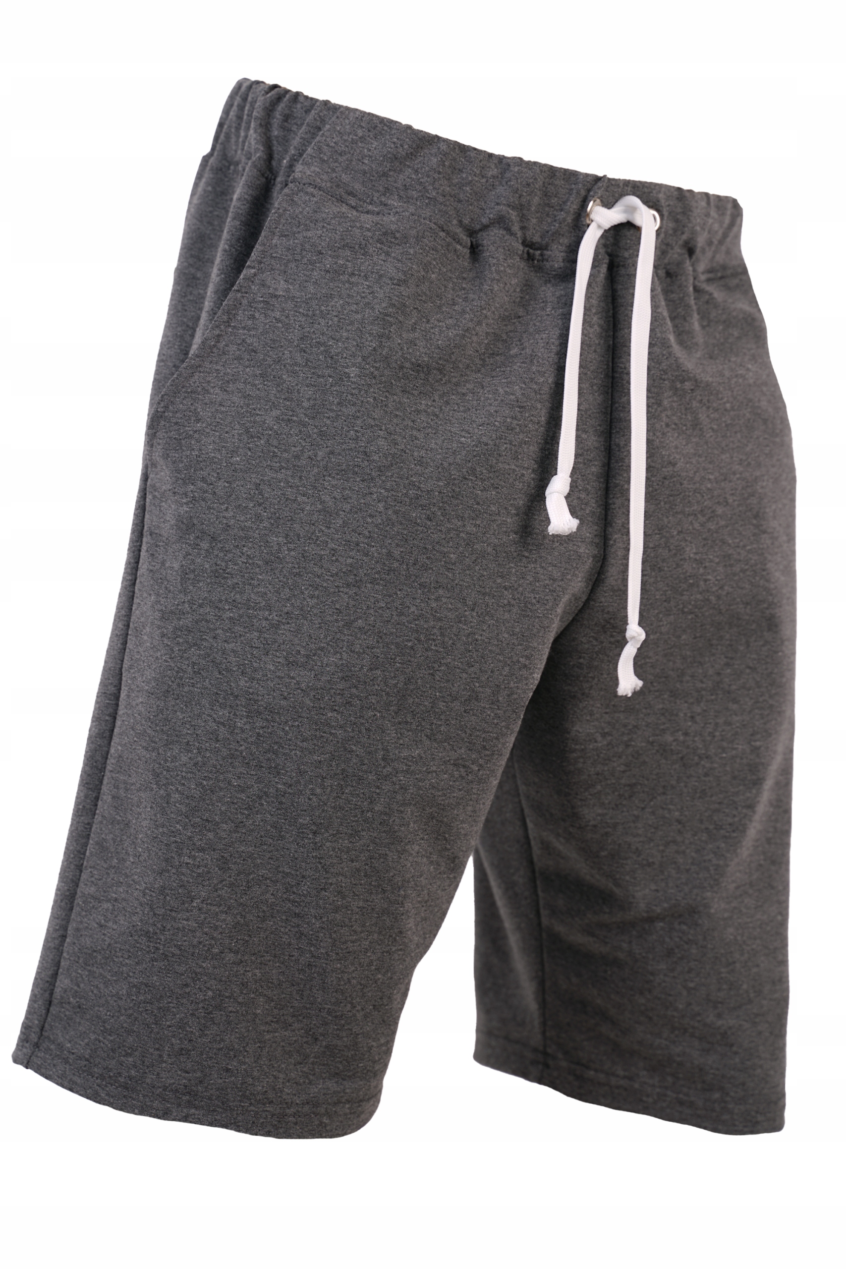 KRÓTKIE SPODENKI POLSKIE SZORTY BAWEŁNA SZARE XXL Rozmiar XXL