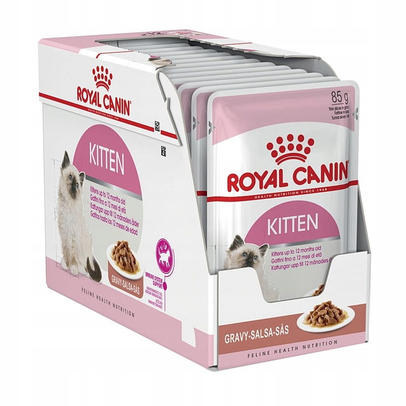 Levně Mokré krmivo pro kočky Royal Canin Kitten v omáčce 48 x 85 g