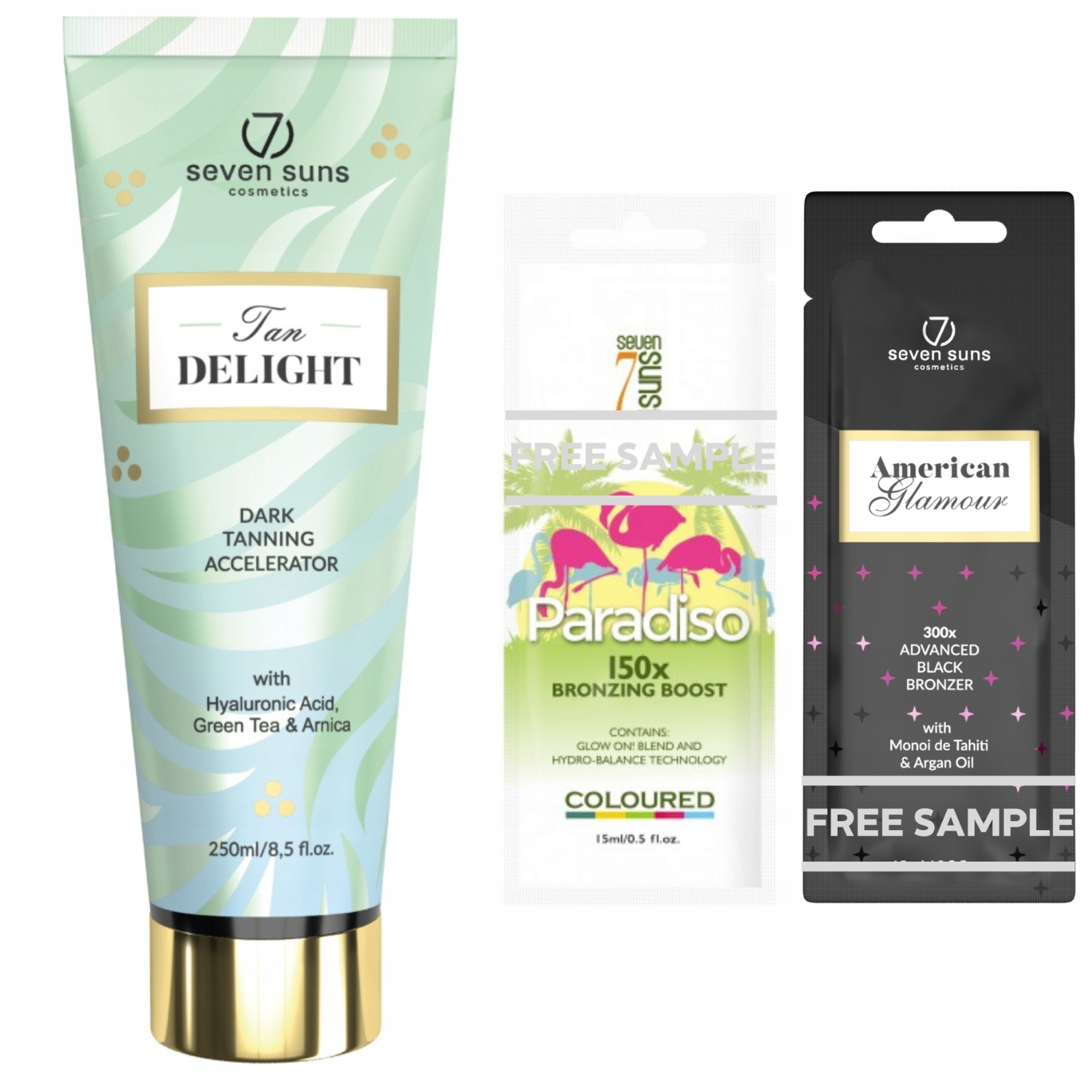 7SUNS Tan Delight Accelerator Tmavé Opalování 250 ML