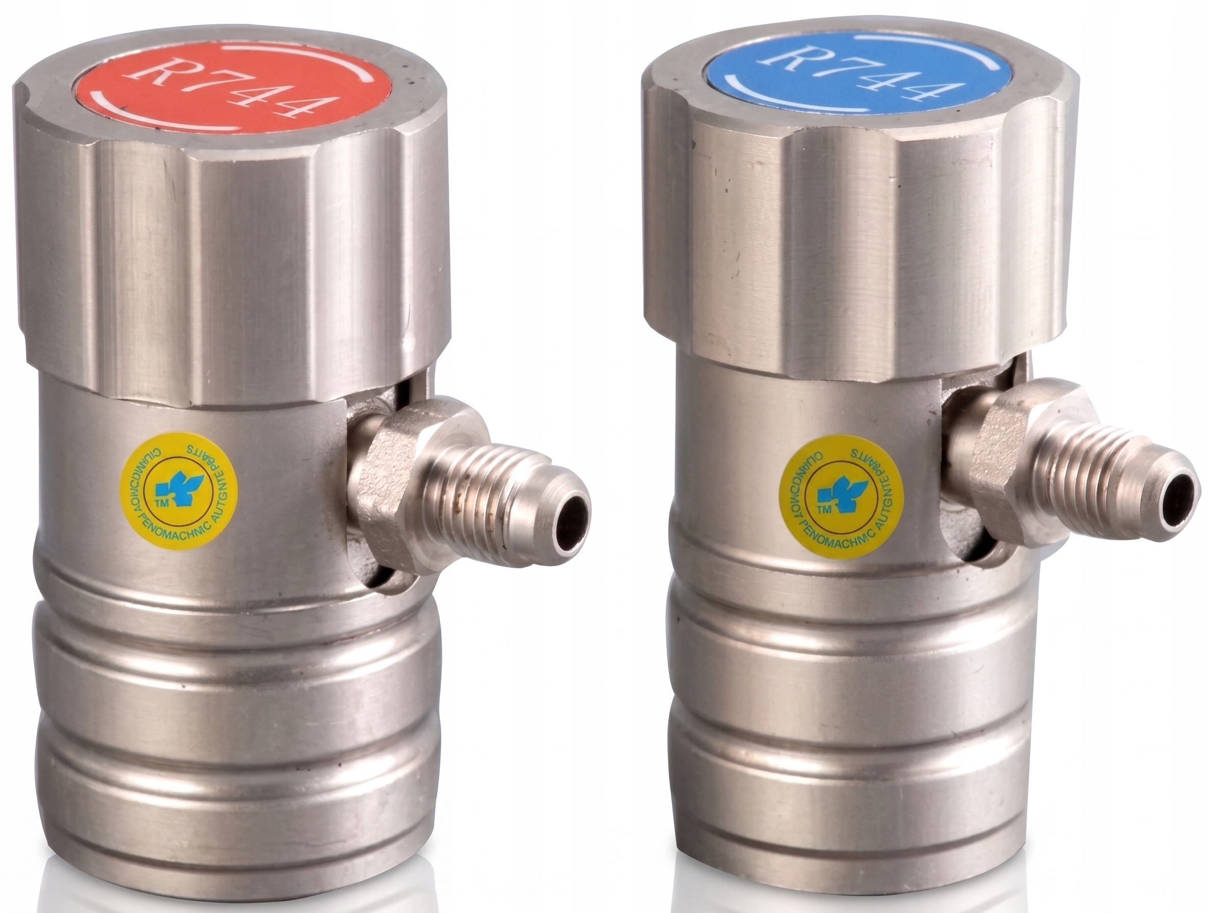 Szybkozłącza Zestaw Przyłączy Klimatyzacji Kątowe Lp Hp CO2 R744 1/4 Sae