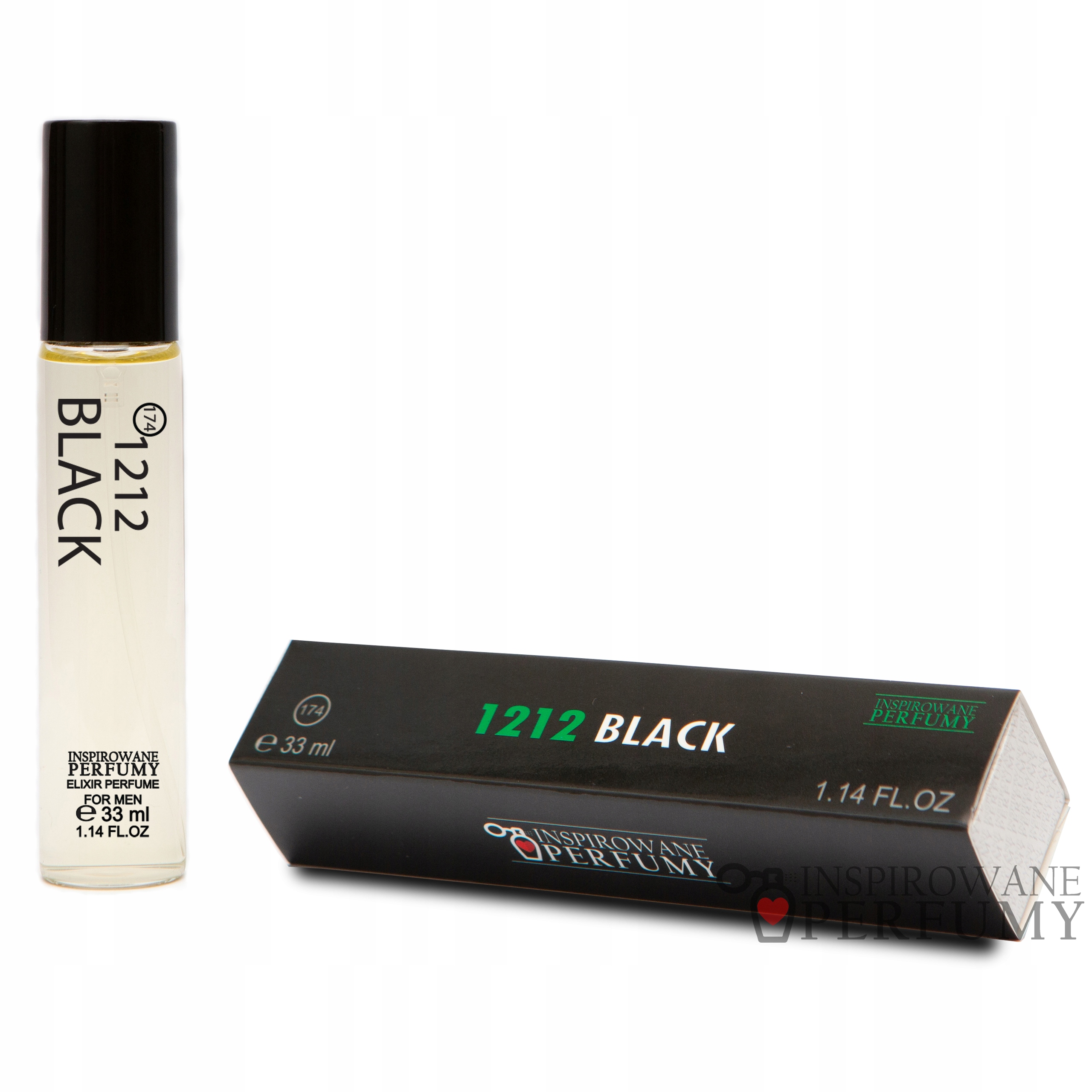 Trwałe perfumy 1212 BLACK Perfumetki 33 ml EAN (GTIN) 5901138047682