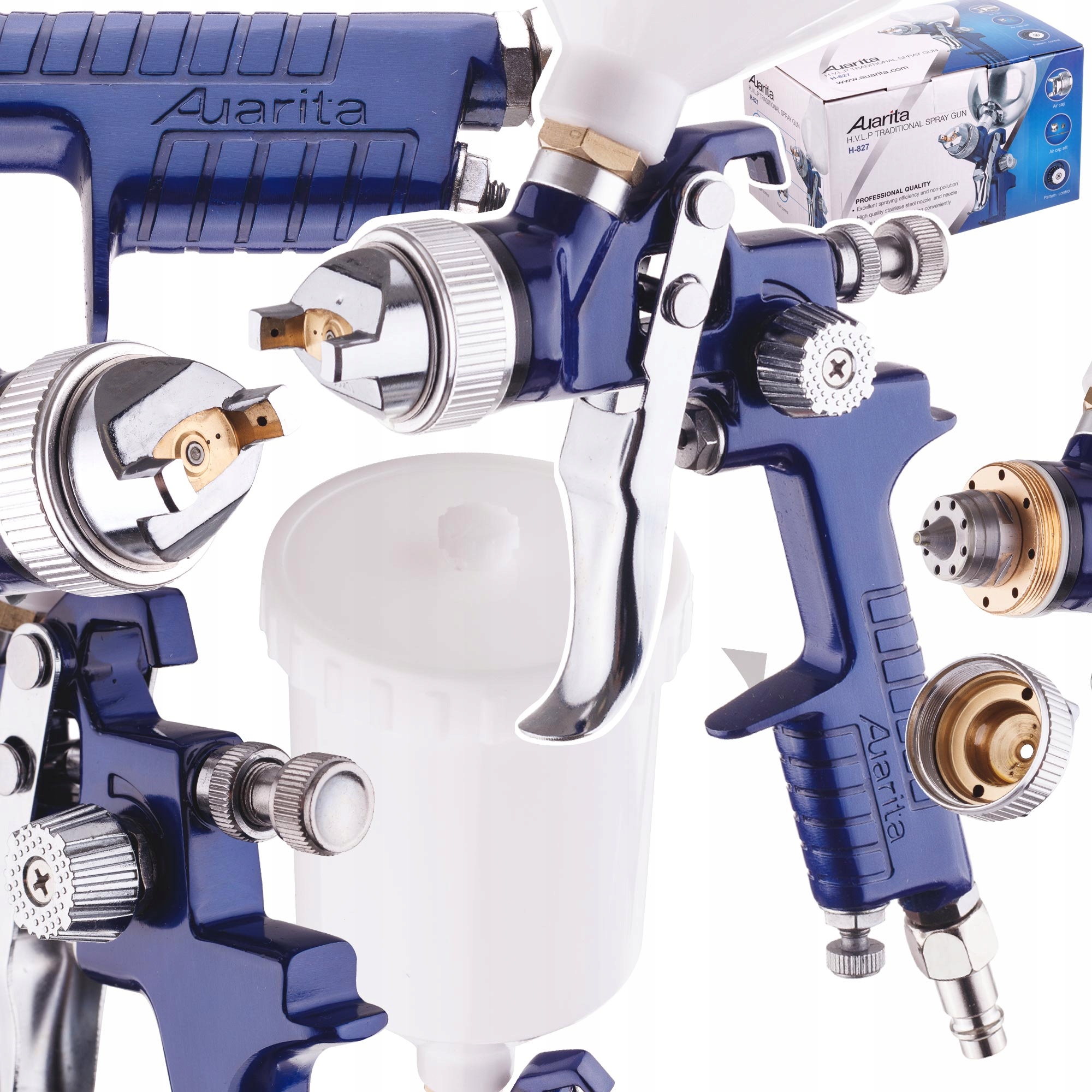 Lakovací Pistole Auarita H-827 Tryska 13 MM Pro Malování Vybavení Pro