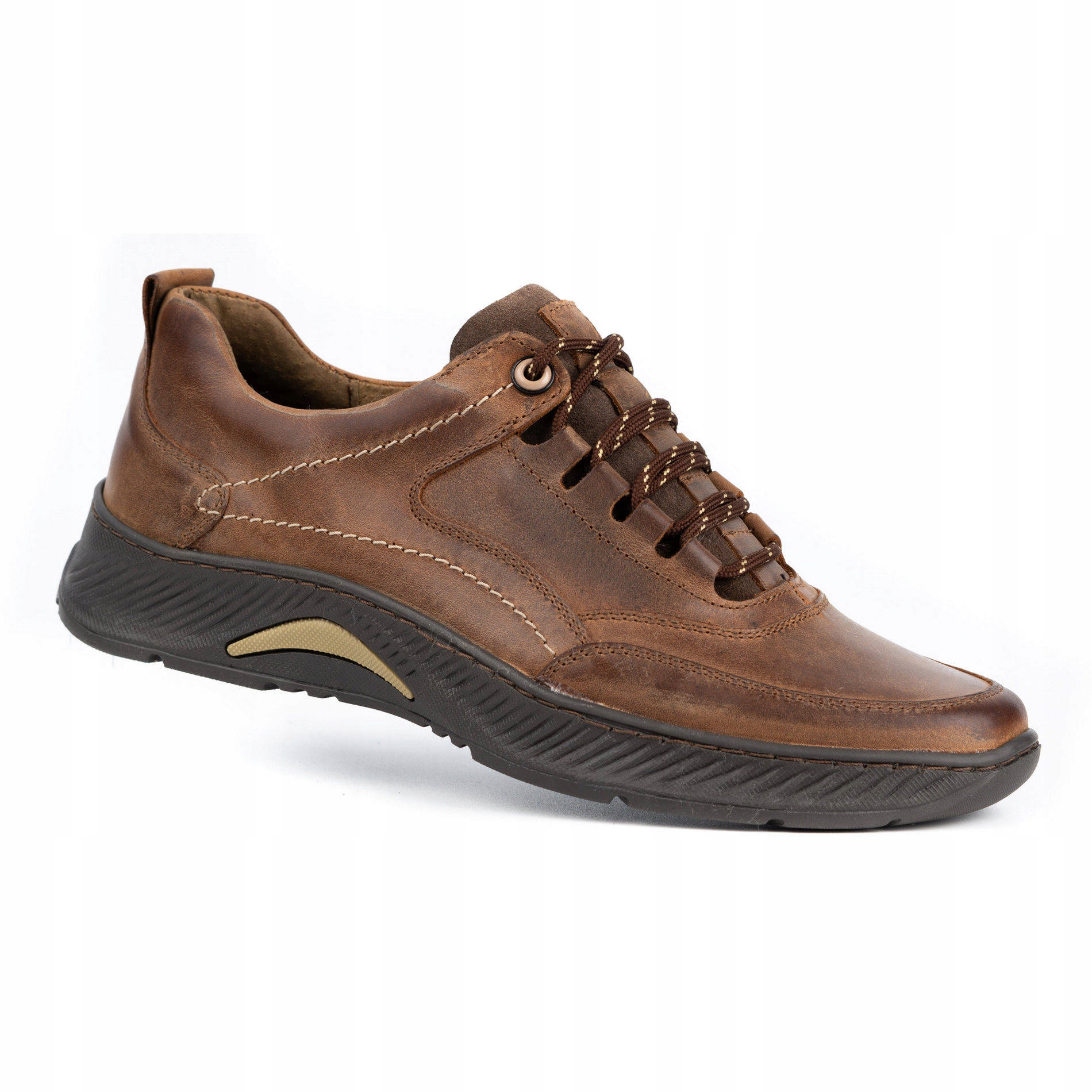 

Buty męskie skórzane Sport 922K brązowe 43
