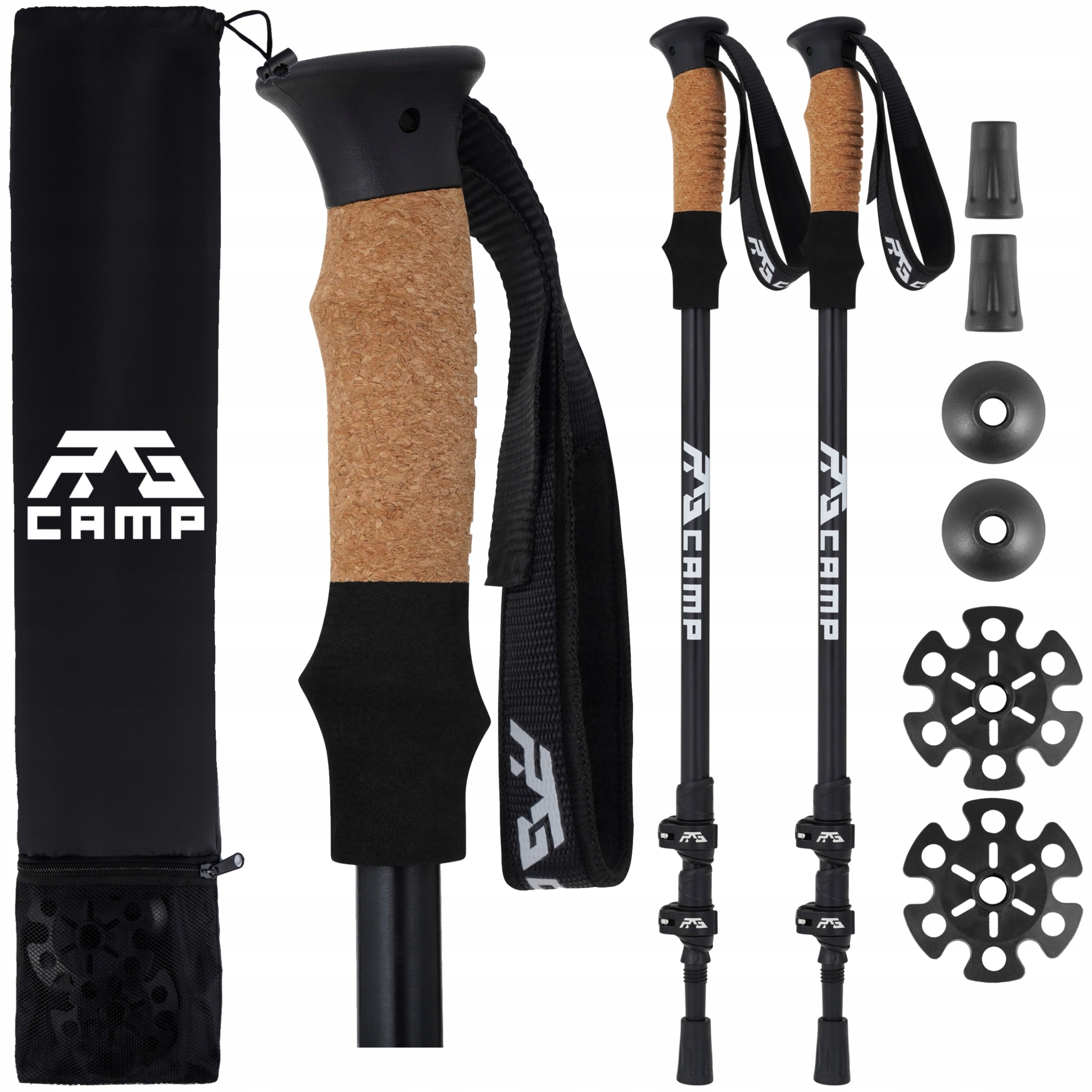 Kijki trekkingowe kije do nordic walking chodzenia po górach składane Trk