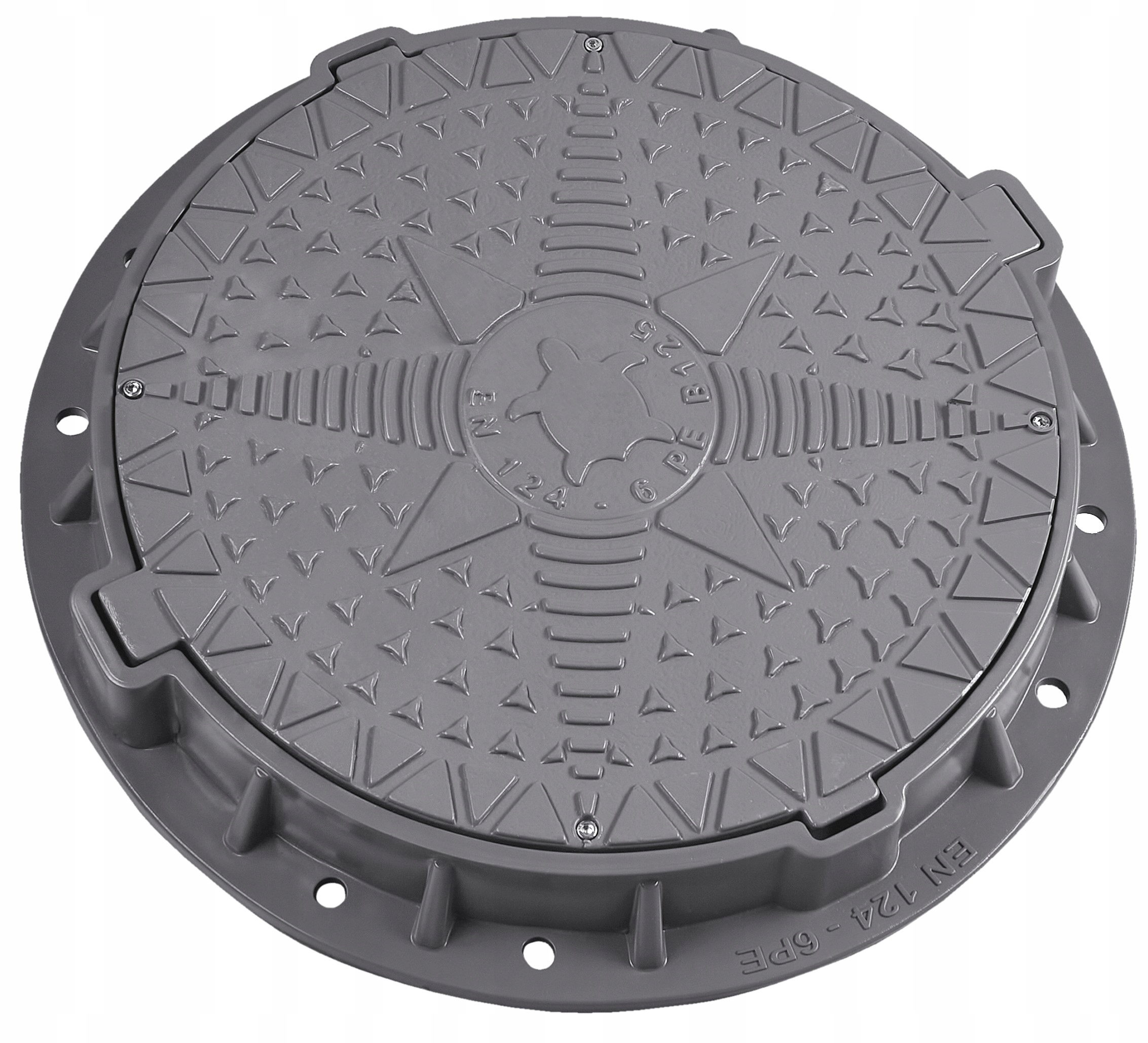 Kryt poklopu do žumpy BabylonPlast Ø600/800 Trieda B125 (12,5 ton) Šedá