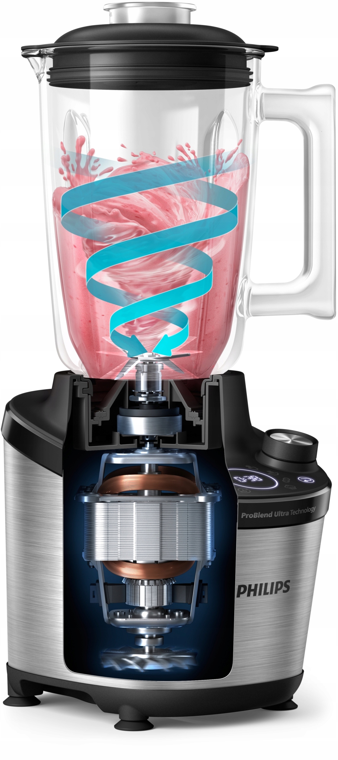 PHILIPS Blender Wysokiej Mocy 7000 ProBlend Ultra 1500W 2L Szkło App — miniatura 14