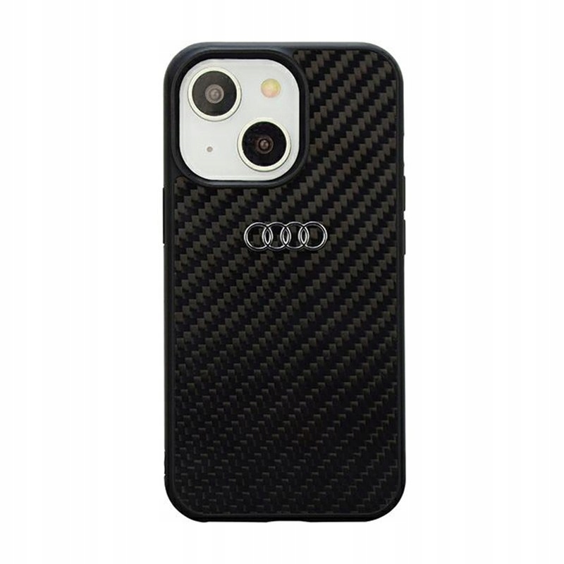 Audi Carbon Fiber Etui iPhone 14 (Czarny)